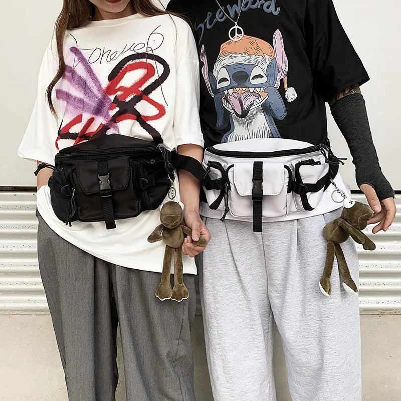 Harajuku Style Waist Bag for Women Hip-Hop Bum Bag