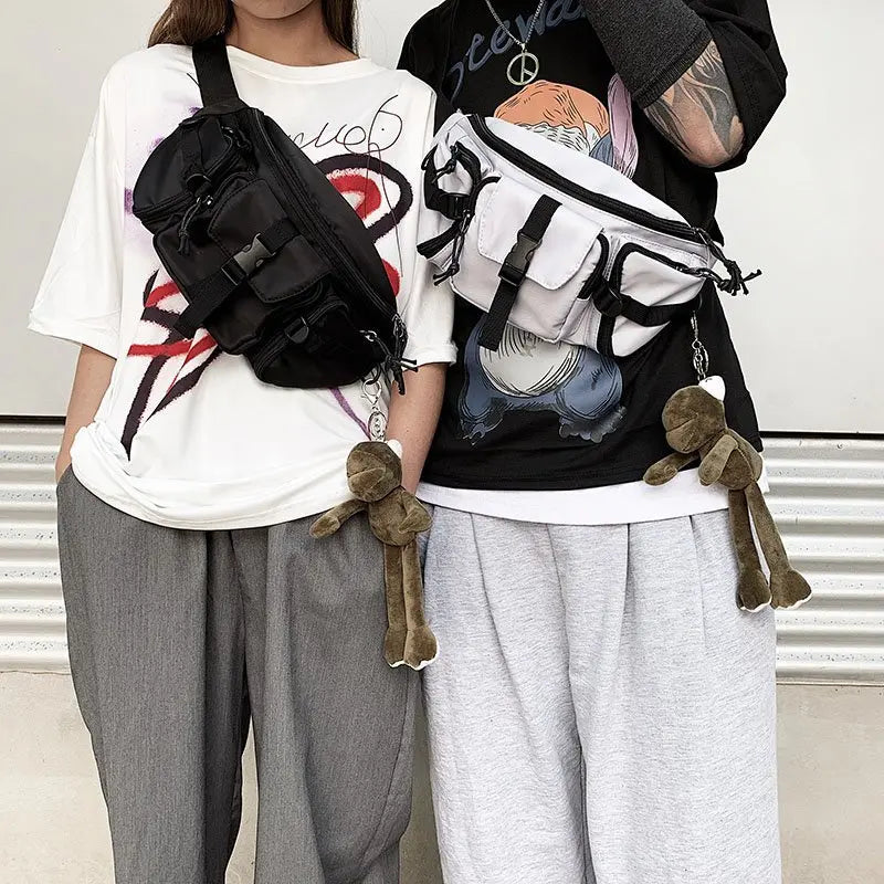 Harajuku Style Waist Bag for Women Hip-Hop Bum Bag