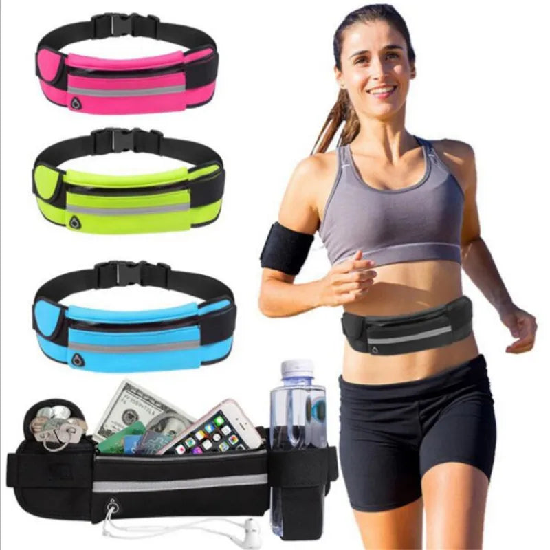Waterproof Women Running Belt Bag Gym Portable Waist Phone Sports Bag