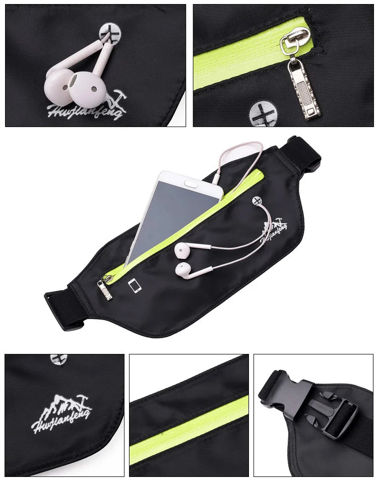 Waterproof Waist Bag Belt for Men Women Sport Running Fanny Pack