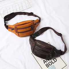 Leather Waist Bag Fanny Pack Men Women