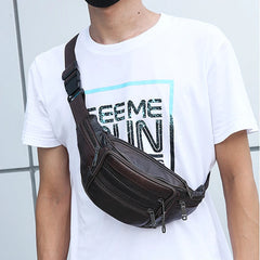 Leather Waist Bag Fanny Pack Men Women