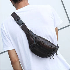 Leather Waist Bag Fanny Pack Men Women