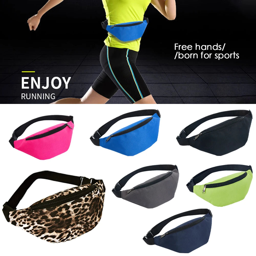Female Waist Bag Travel Fanny Pack Hip Bum, Men Belt Bag