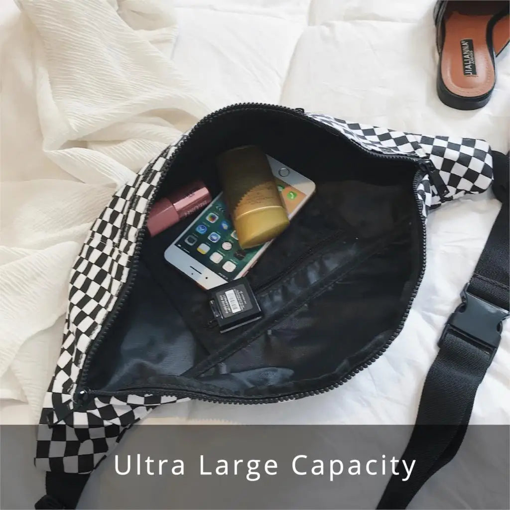 Waist Bag Zipper Phone Pocket Unisex Fanny Pack for Men and Women