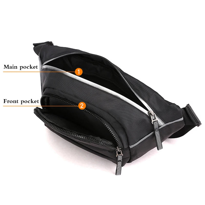 Nylon Waist Bag Fanny Pack Phone Pouch Travel Shoulder Bags
