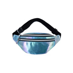 Laser PU Leather Travel Waist Bag for Women