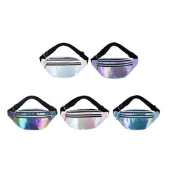 Laser PU Leather Travel Waist Bag for Women