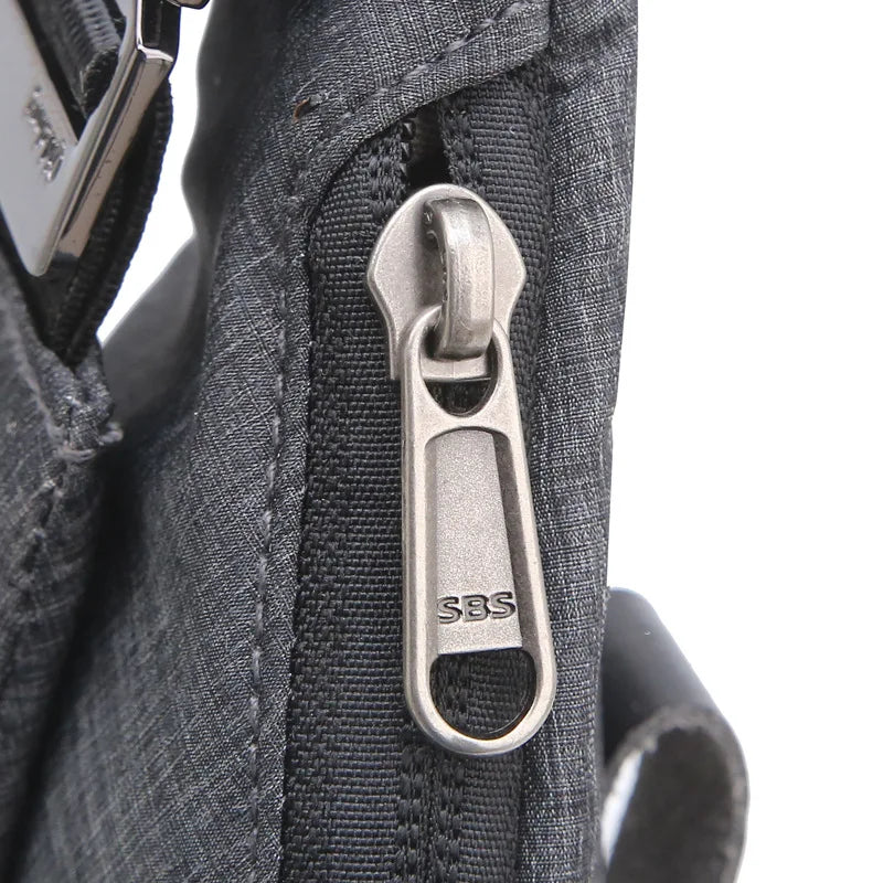 Canvas Waist Bag Men Panelled Fanny Pack for Men Bag Packs