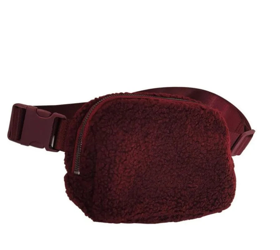 Sports Waist Bag Plush Chest Bag Outdoor Shoulder Bag Man Bag