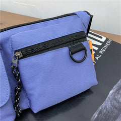 Waist Bag Multifunction Phone Pouch Retro Women Oxford Cloth Crossbody Chest Bag
