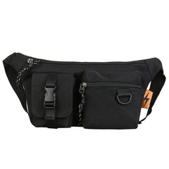 Waist Bag Multifunction Phone Pouch Retro Women Oxford Cloth Crossbody Chest Bag