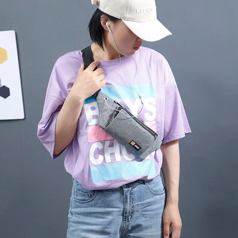 Large Canvas Waist Bag Pack Casual Phone Belt Pouch Travel Fanny Bag
