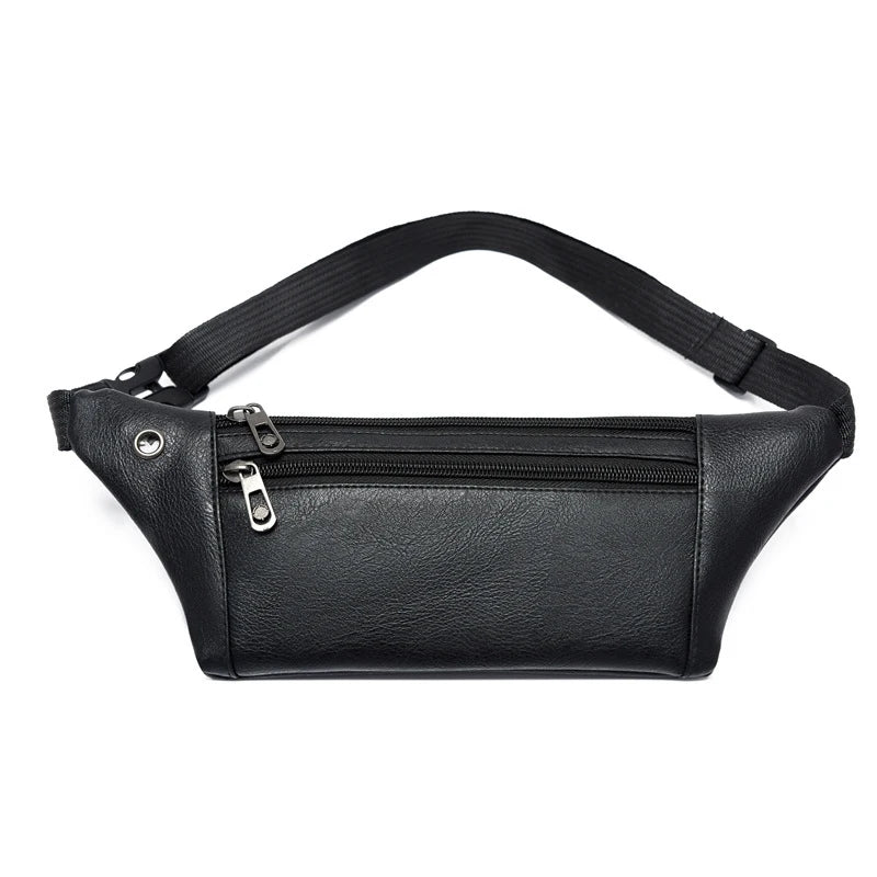 Women Waist Bag Belt Fanny Pack Hip Pouch Leather Pockets