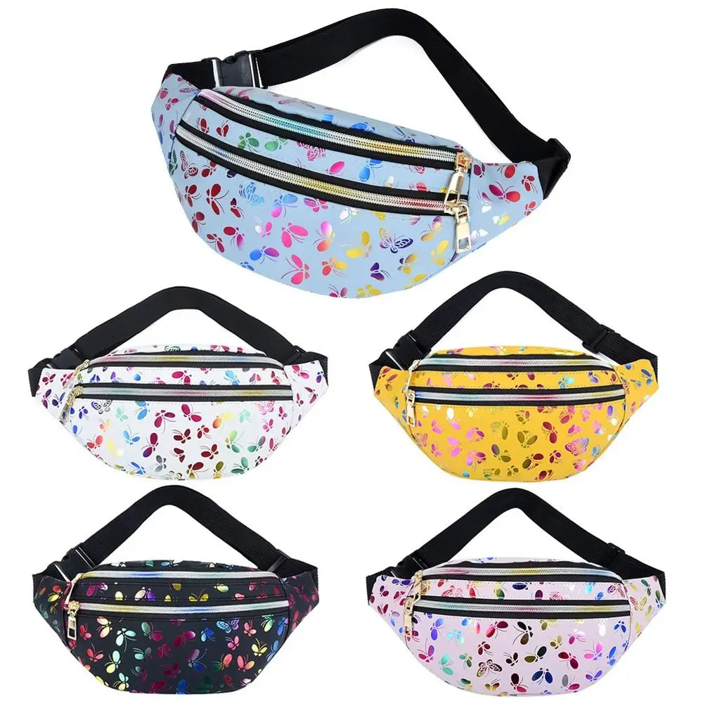 Colorful Women's Waist Bag Bum Bag Mobile Phone Pouch Purse Chest Bag