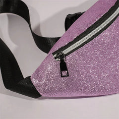 Sequins Waist Bag Women Fanny Packs Female Shoulder Chest Bag