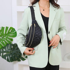 Women Oxford Fanny Pack Chest Shoulder Belt Bag Packs Party Crossbody Lady
