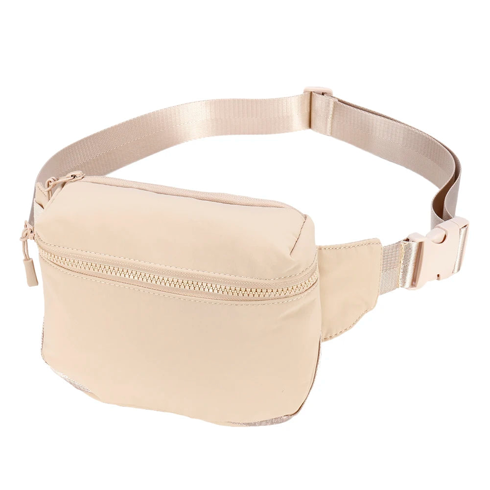 Waterproof Nylon Women's Waist Bag Sports Fanny Pack