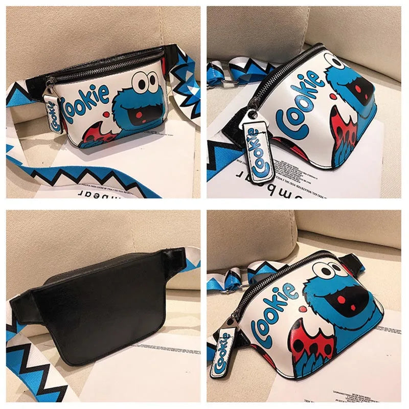 Women's Fanny Pack Cartoon Waist Bag Handy Banana Chest Bag