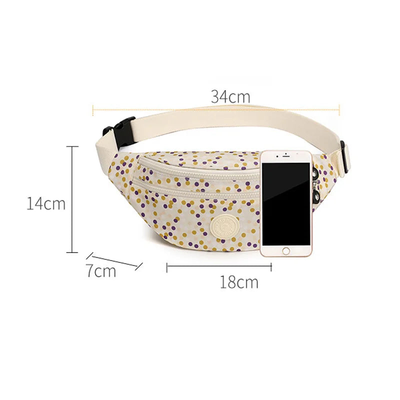 Waterproof Waist Bag Women's Fanny Pack Crossbody Bag