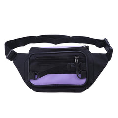 Canvas Waist Bag Women's Fanny Pack Zipper Hip Hop Shoulder Pack