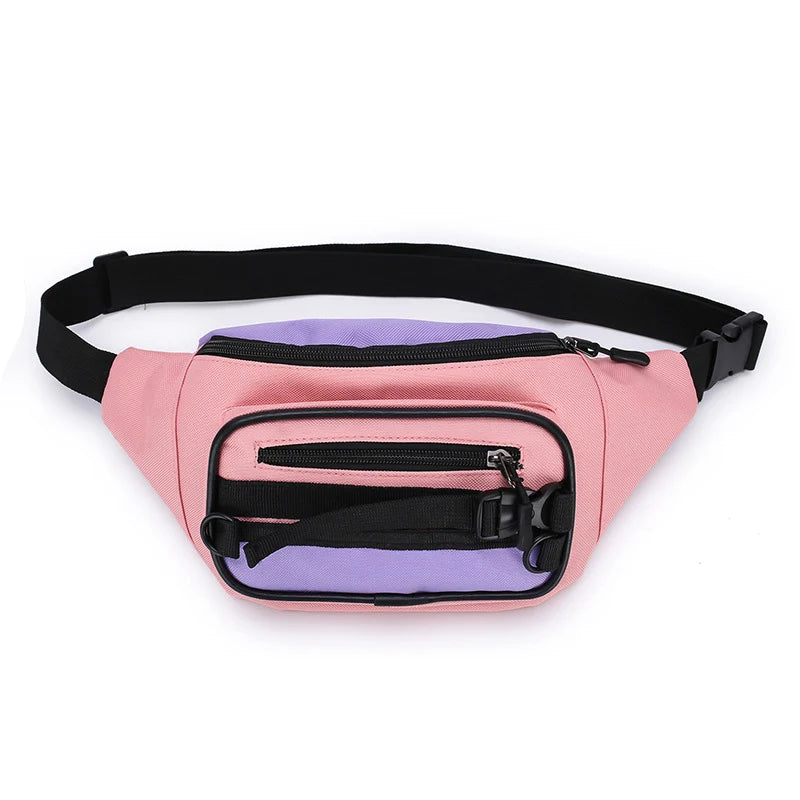 Canvas Waist Bag Women's Fanny Pack Hip Hop
