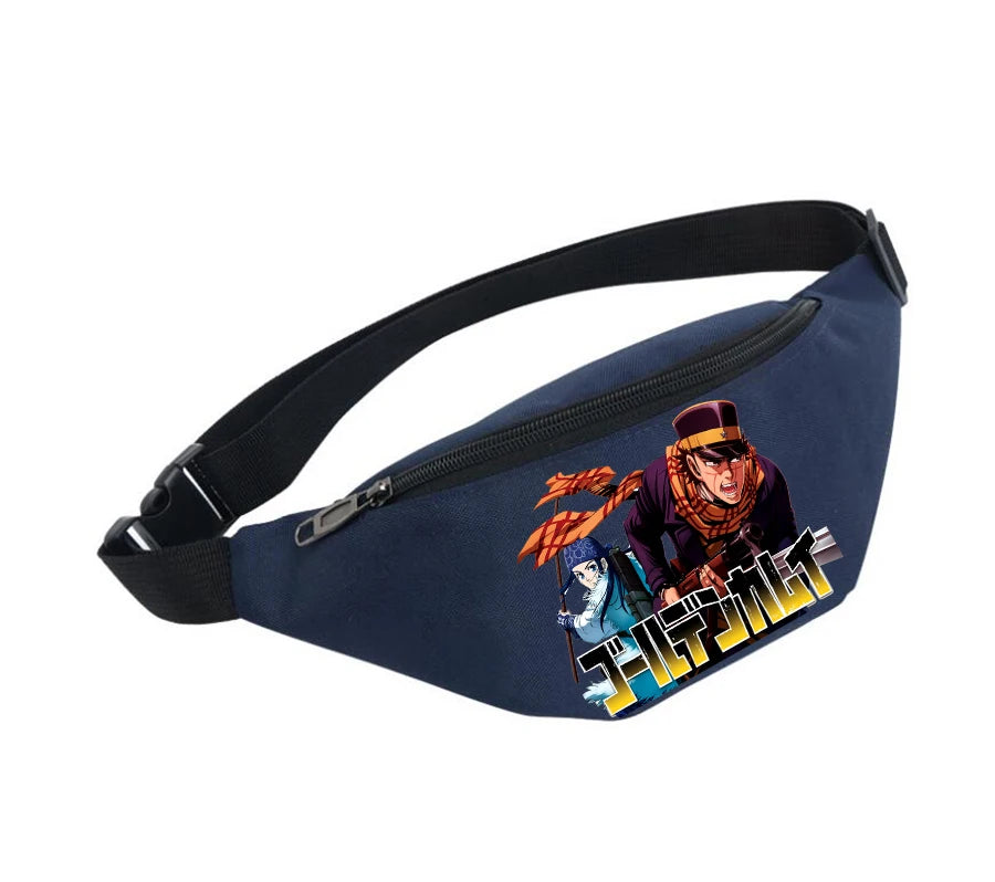 Waterproof Waist Bag Unisex Fanny Pack Golden Kamuy