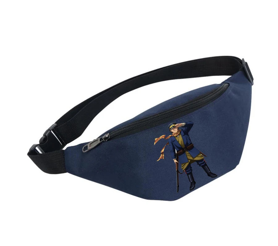 Waterproof Waist Bag Unisex Fanny Pack Golden Kamuy