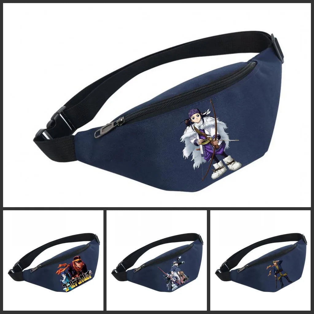 Waterproof Waist Bag Unisex Fanny Pack Golden Kamuy