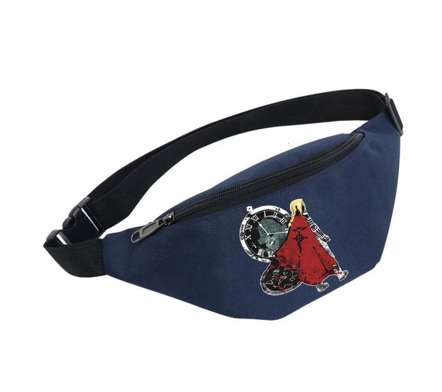 Waterproof Fullmetal Alchemist Waist Bag Unisex Fanny Pack