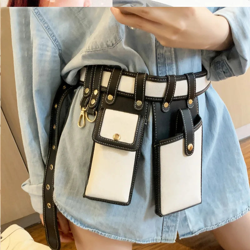 Leather Waist Belt Bag Crossbody Fanny Pack Phone Pouch