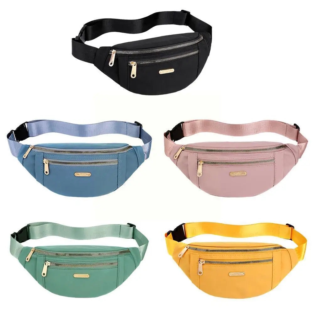 Canvas Waist Bag Shoulder Crossbody Chest Bags Handbags All-match Messenger Belt