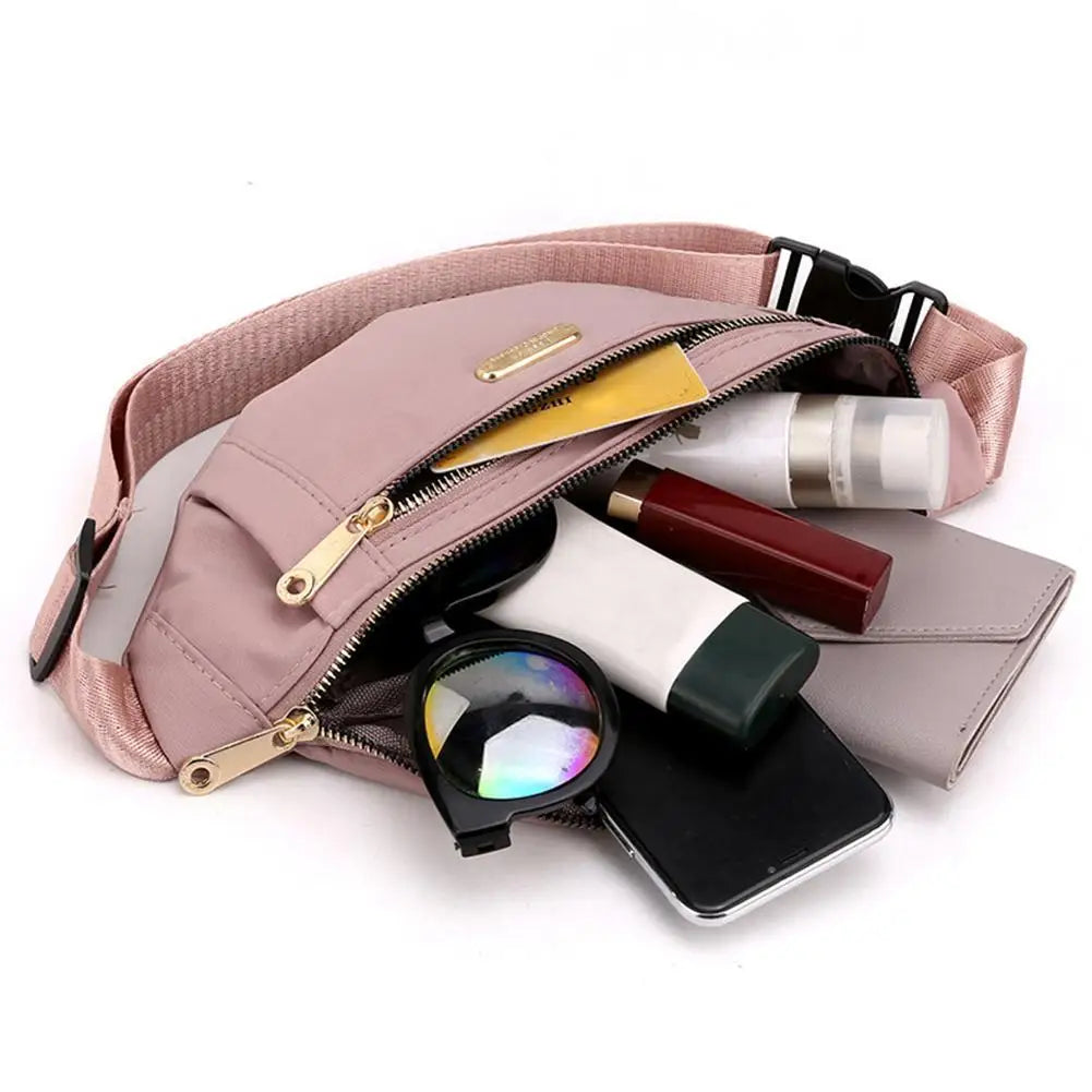 Canvas Leisure Waist Bag Shoulder Crossbody Chest Bags for Women