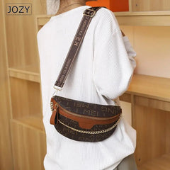 Women's Leather Chest Bag Fanny Pack Phone Purse