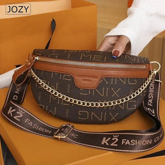 Women's Leather Chest Bag Fanny Pack Phone Purse