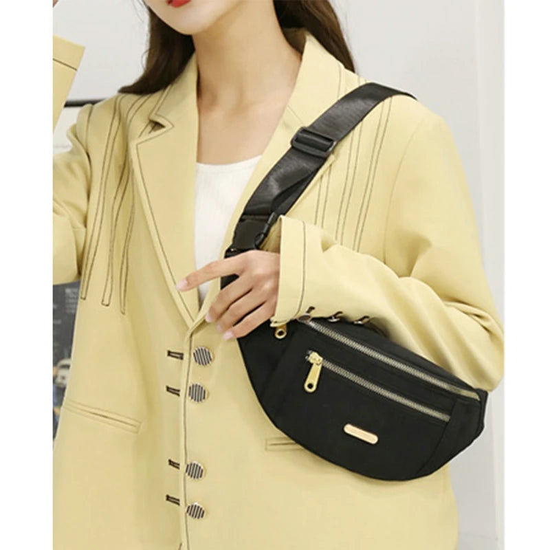 Women's Oxford Waist Bag Crossbody Chest Bags