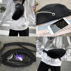 Samurai Print Chest Backpack Waist Bag for Men