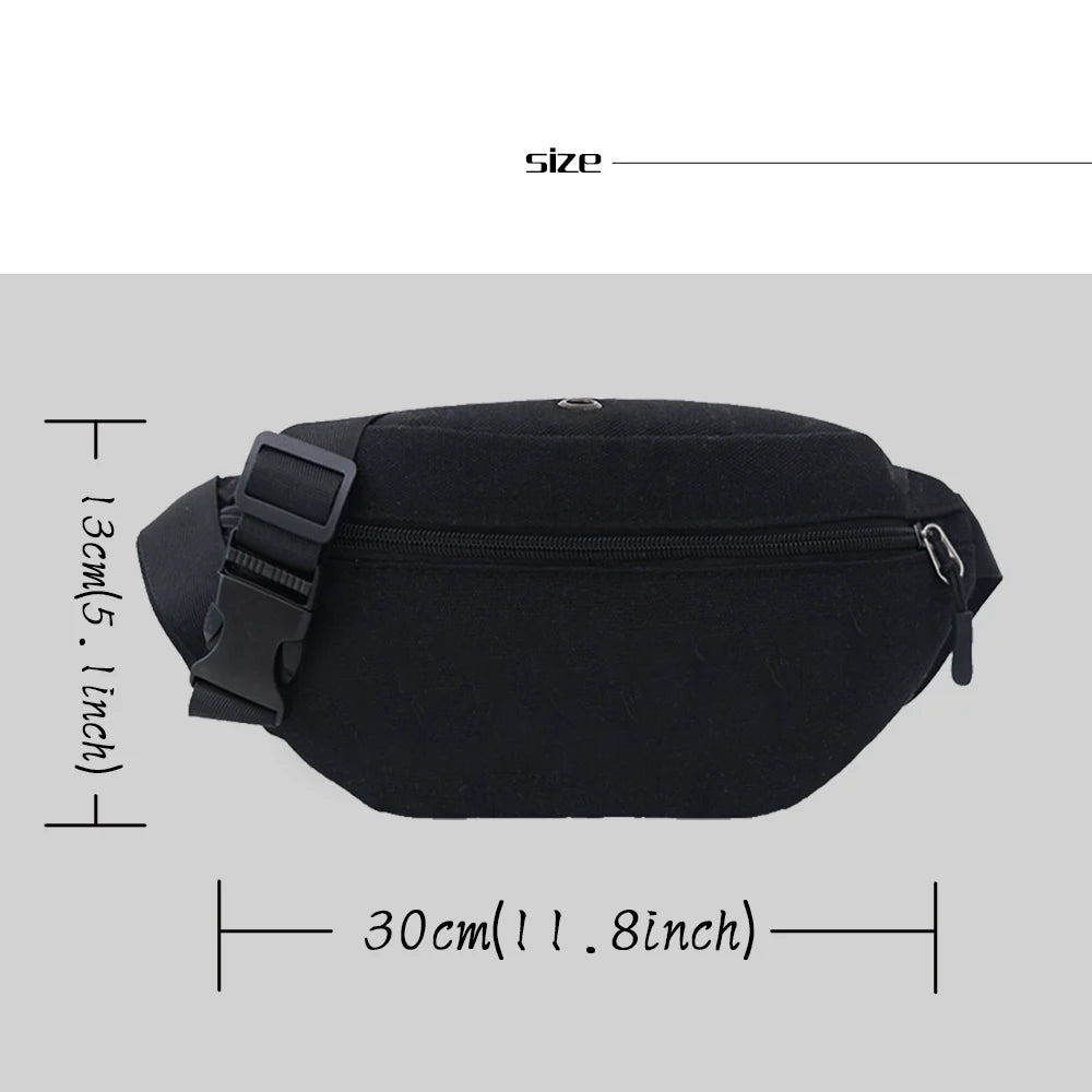 Samurai Print Chest Backpack Waist Bag for Men
