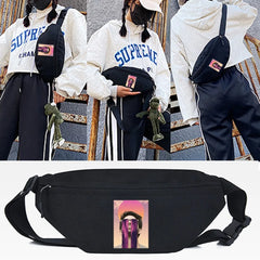 Funny Print Chest Pack Men Women Shoulder Bag Travel Crossbody Bag
