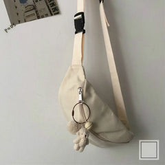 Waist Bags Women Canvas Students Harajuku Causal Fanny Pack Girls