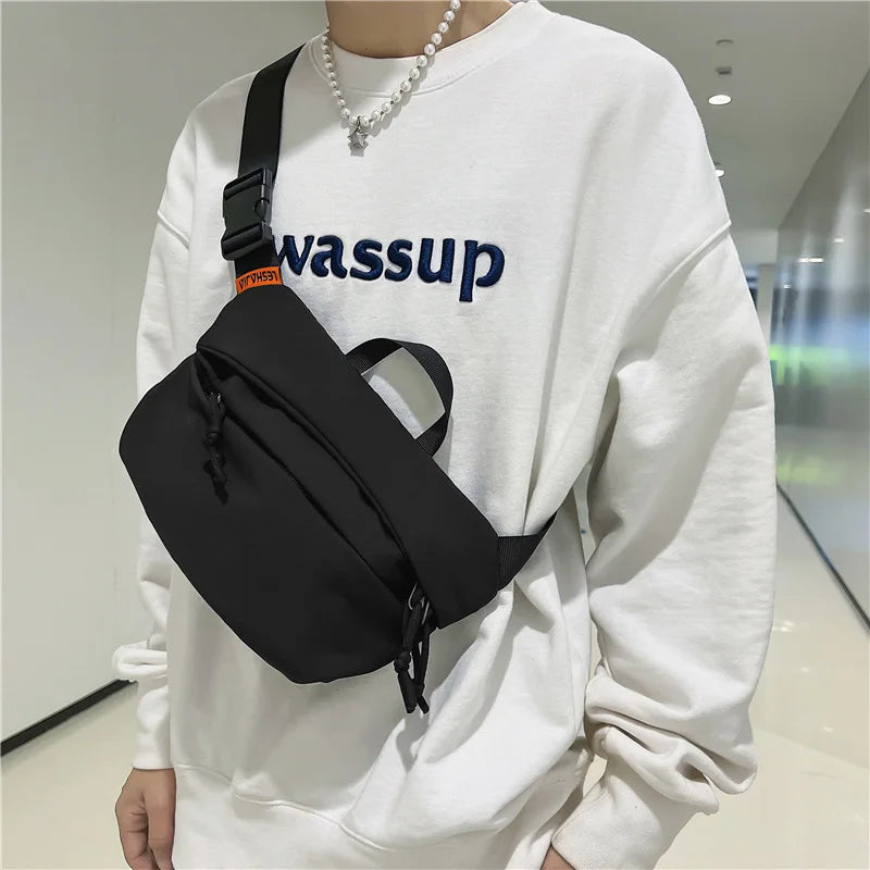 Waist Bags Street Hip-hop Fanny Pack Nylon Crossbody Bag
