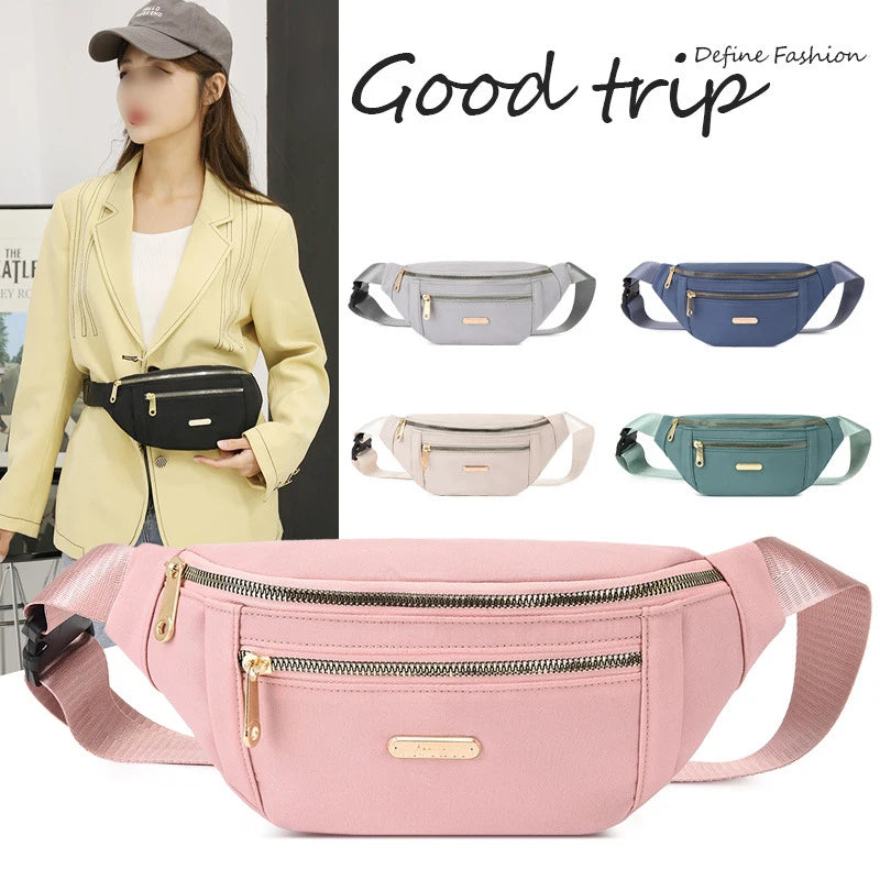 Women's Oxford Waist Bag Crossbody Chest Bum Bag