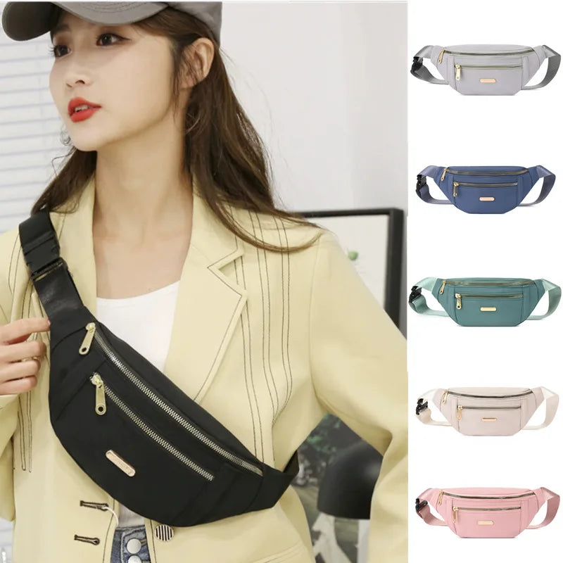 Women's Oxford Waist Bag Shoulder Crossbody Chest Bags Handbag