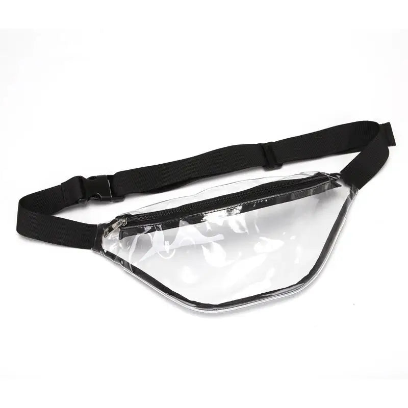 Holographic Waist Bag Pink Silver Fanny Pack PVC Waist Packs
