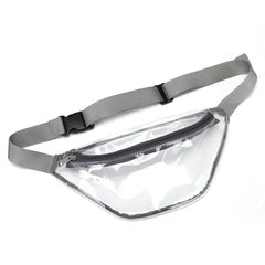 Holographic Women Pink Silver Fanny Pack PVC Waist Packs
