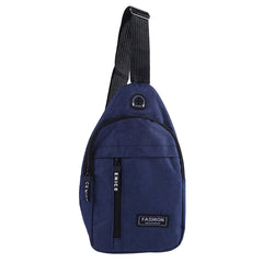 Canvas Chest Bag Small Crossbody Hip Hop Streetwear Fanny Pack