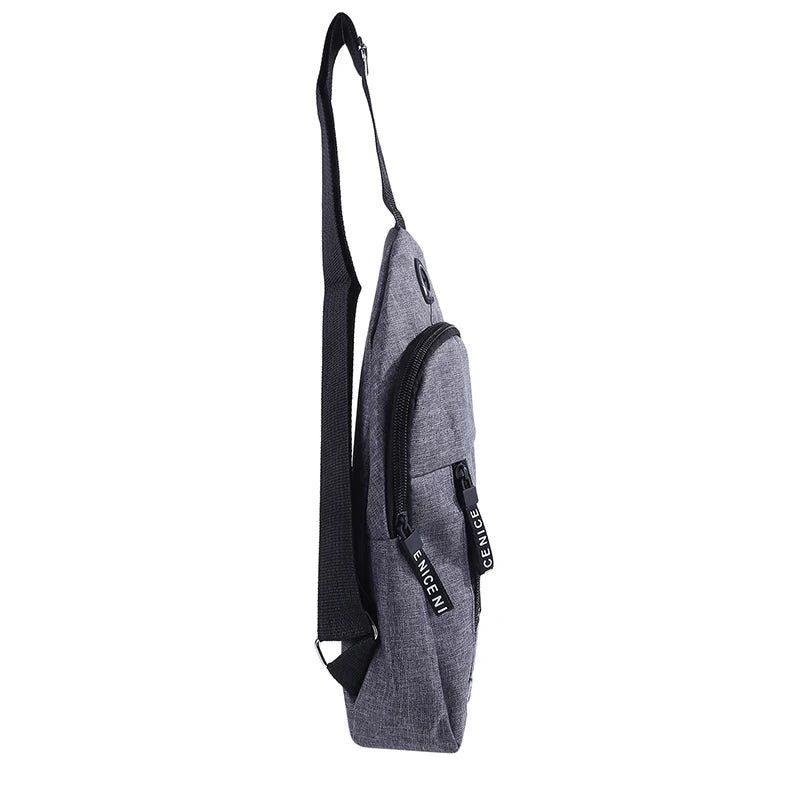 Canvas Chest Bag Small Crossbody Streetwear Fanny Pack