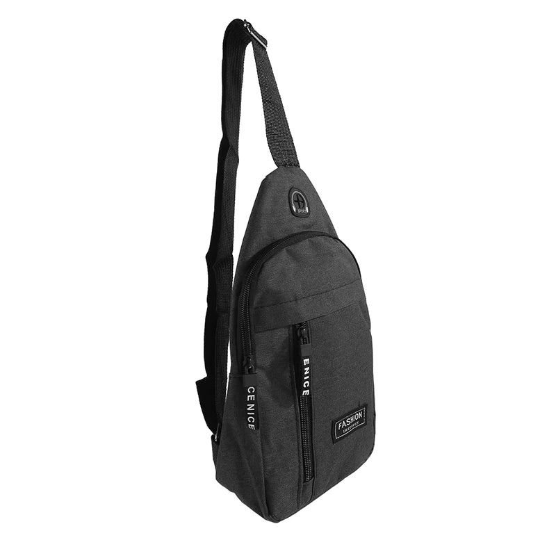 Canvas Chest Bag Small Crossbody Streetwear Fanny Pack