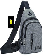 Canvas Chest Pack for Men Women Crossbody Bags Hip Hop Streetwear Bag