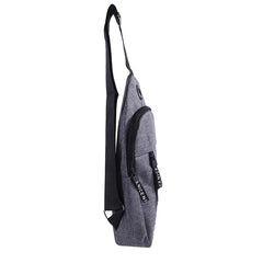 Canvas Chest Bag Small Crossbody Hip Hop Streetwear Fanny Pack Multi